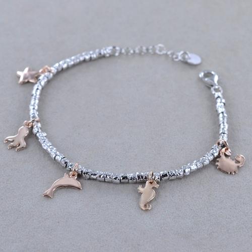 Bracciale Donna Bronzo Fili Preziosi Argento Unoaerre 0955