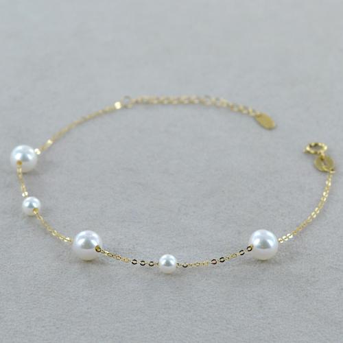 Bracciale Donna In Pietre Naturali E Perle D'Acqua Dolce – Placcato Oro, Regalo Fatto A Mano