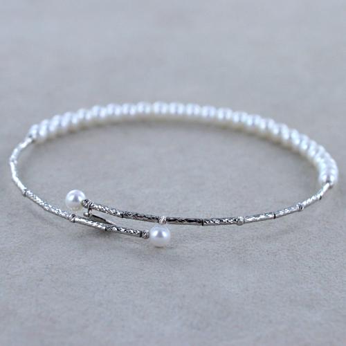 Bracciale MIORE In Oro Giallo 585 Con Perla D'Acqua Dolce Bianca 7,5 Mm – Lunghezza 215 Mm, Regalo Con Certificato - 4