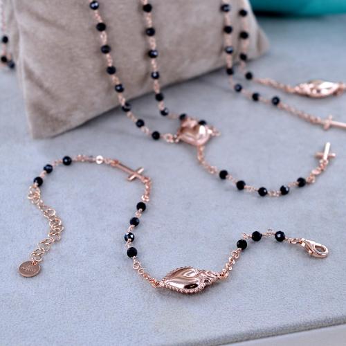 bracciale rosario perle