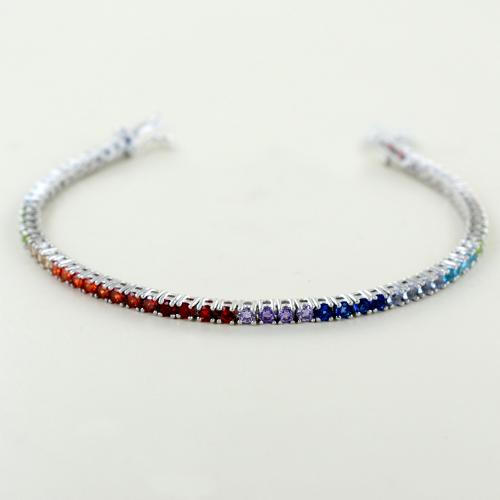 JewelryWe Bracciale Girocollo Donna Acciaio Inox Con Zirconia - Regalo Con Pochette - 3