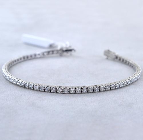 Bracciale Tennis in oro e diamanti ct 3.40 colore G VS Gioielloro La tua