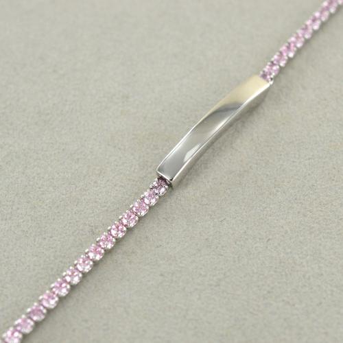 Bracciale Donna In Argento 925 A Doppio Strato, Lunghezza Regolabile 16+4 Cm, Design Semplice, Ipoallergenico