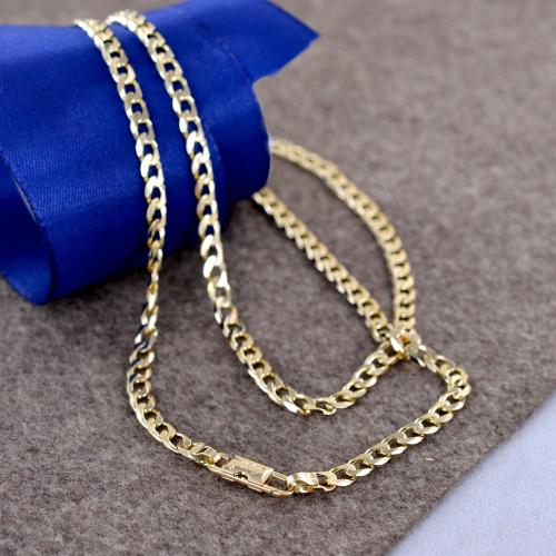 Oro 18k Catena Per Collana In Oro Giallo Massiccio 14K Da 0,5 Mm