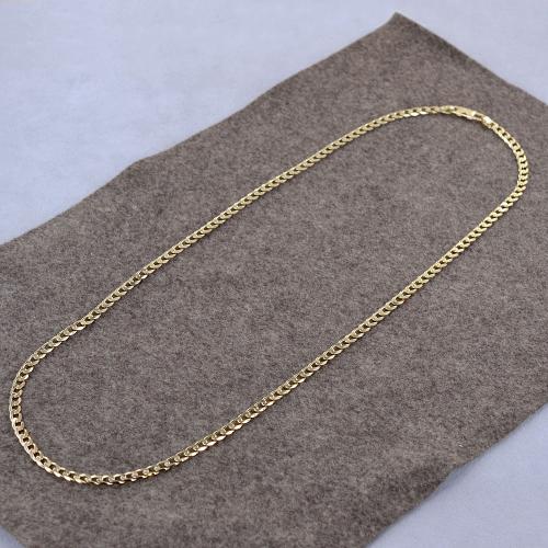 COLLANA UOMO-DONNA UNISEX A Maglia Grumetta In Oro Giallo 18Kt 26,2 Gr