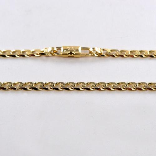 Catena a maglia groumette in oro giallo 18k, cm 50 | GV