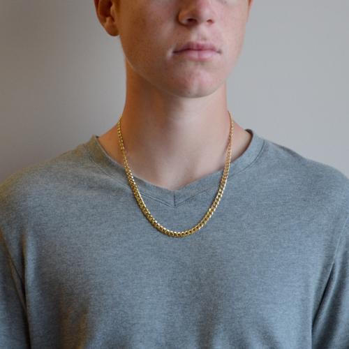 Collana Con Catena A Corda In Oro Massiccio 18 Carati Da 3,0 Mm - Foto 5