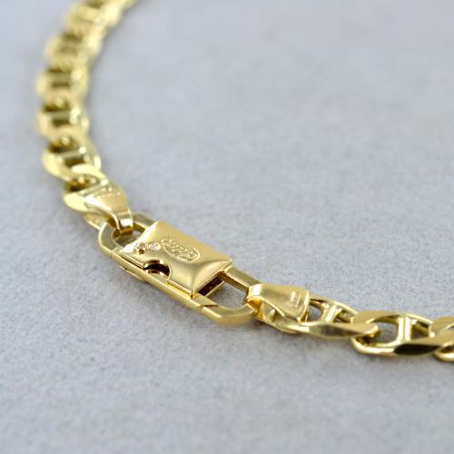 Acquista Collana Girocollo In Oro Massiccio Con Perline Uomo 18k Giallo - Foto 2