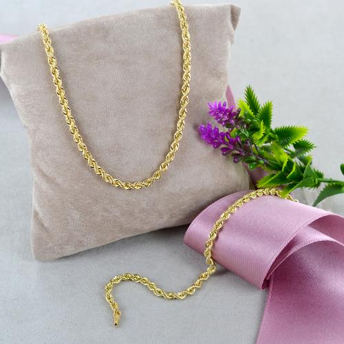 Estensione Per Catena A Coda Di Volpe In Oro Giallo Massiccio 10k - Foto 7