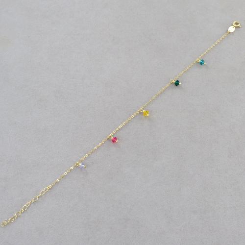 Orecchini pendenti rosario Spinelli neri argento 925 oro rosa con stelle | PoNaNa