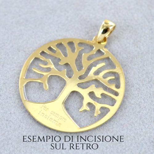 Collana Con Albero Della Vita In Oro 14 Carati E Diamanti: Ciondolo Con - Foto 7