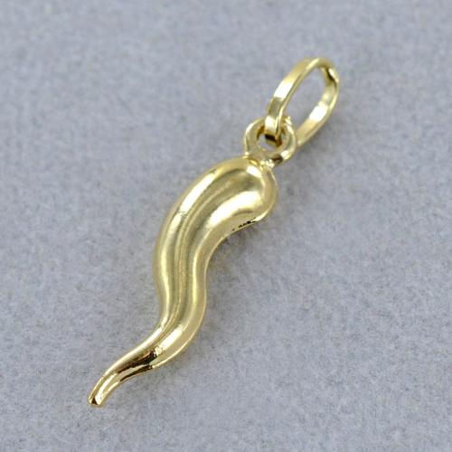 Collana con ciondolo occhio di Allah, cornicello in oro, quadrifoglio, amuleto Maloik, gioielli Napoli - Italia