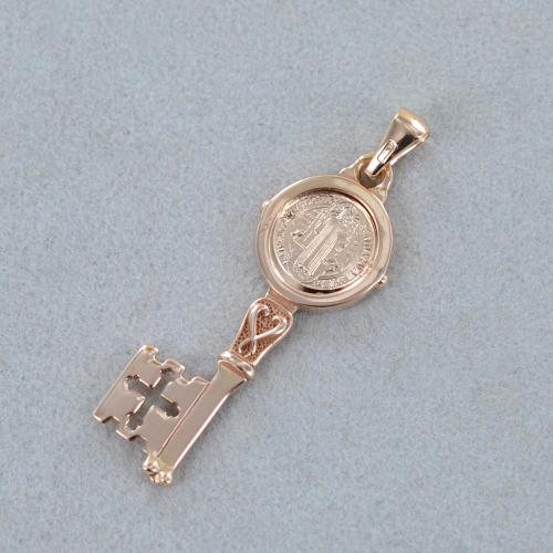 Collana Con Ciondolo San Benedetto Medaglia Medaglione Protezione Catena