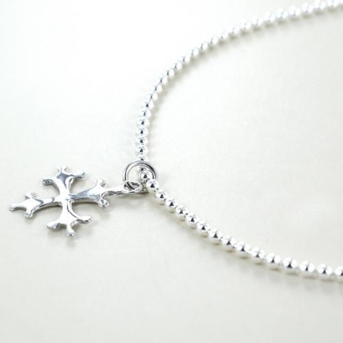 OHAYOO Collana Con Ciondolo A Croce In Argento 925 E Pietra Di Luna – Regalo In Scatola Porta Gioielli