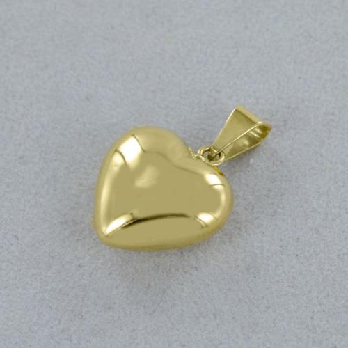 Pendenti Pendente A Lastra Con Cuoricino Traforato Da Donna In Oro 18 Carati Cuore Lucida Art32695 - Foto 9