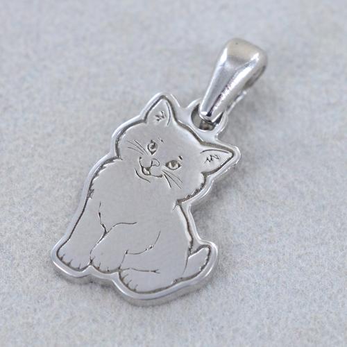 Collana Donna Argento 925 Con Ciondolo Gatto E Simbolo Infinito - Zirconia 3A - 4