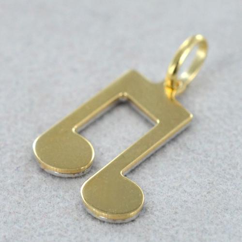 ciondolo nota musicale con catenina argento 925/1000 prodotto