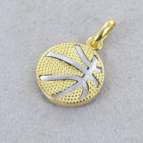 BNQL Collana con ciondolo a forma di pallacanestro, per