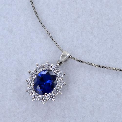 CIONDOLO ZIRCONIA COME DIAMANTI   ARGENTO LOTTO 1.0 0.50 