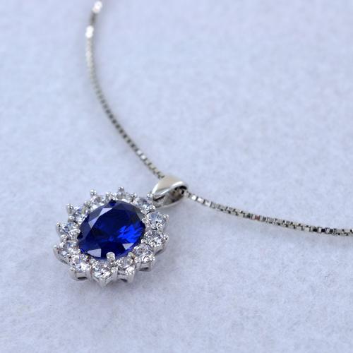 Ciondolo/Ciondolo Scolecite Cavansite Rosetta CARICO 925 + Catena 20 - Foto 8