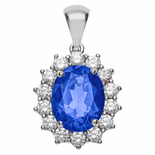 Collana Namana Halo con Pietre Colorate. Collana Argento con una