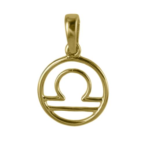 Ciondolo Vergine In Oro 333 (8 Carati) – Segno Zodiacale, Plastra Doppia Faccia, Regalo