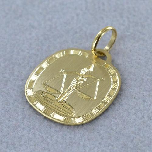 Pendentif Balance En Or Jaune 18 Carats Gulino Gioielli - Poids Environ 1 Gramme, Neuf Avec étiquettes