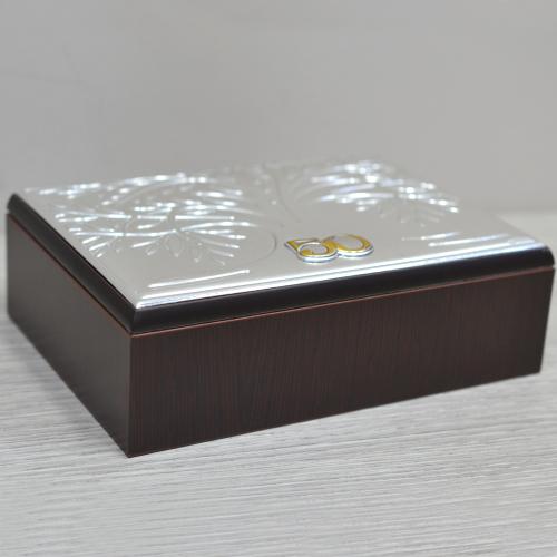 Cofanetto Anniversario 50 Nozze d oro in argento laminato e ...