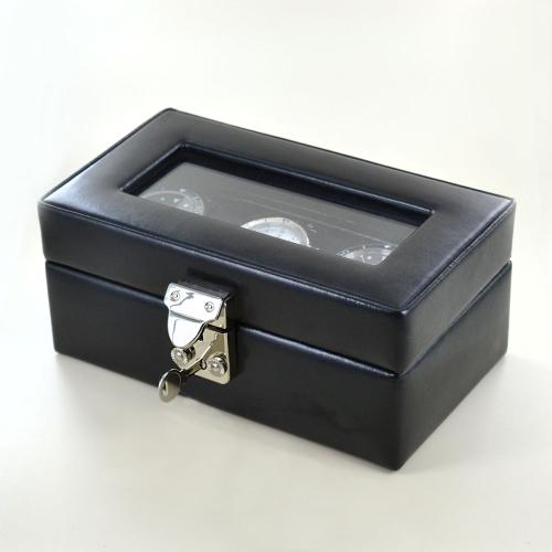 Cofanetto Porta Orologi Maverton Da 12: In Similpelle Effetto Carbonio, Con Vetro E Personalizzazione