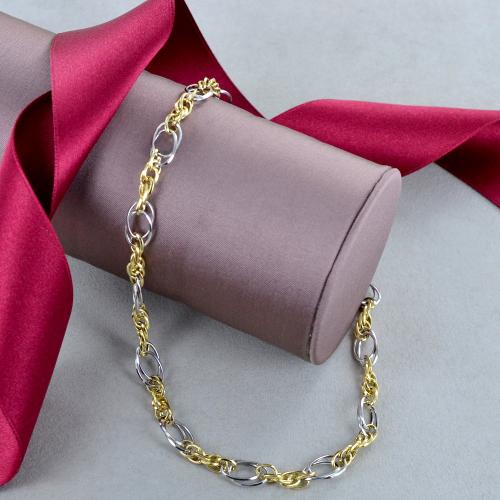 Collana Oro Bianco 14k A Catena Rolò Rotonda 1,85 Mm – Lunghezza 40,6/45,7/50,8 Cm