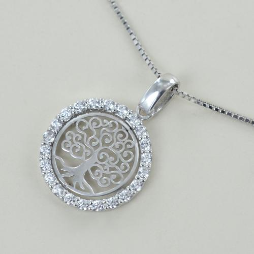 Ciondolo Con Albero Della Vita In Pietra Di Sangue Di Drago - Foto 4