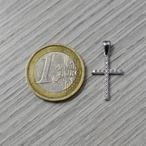 Tuscany Silver Croce con zirconi da donna in argento sterling