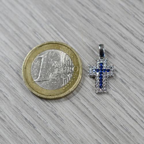 Zaky - Set Regalo Velocità E Passione: 2 Collane Con Ciondolo Croce (Oro/Argento) + 25 Adesivi - 3