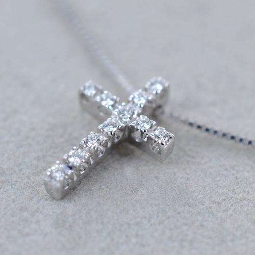 Collana A Croce Con Ciondolo A Forma Di Foglia E Cristallo, Catena Lariat 50,8 Cm + 5,1 Cm, Regalo Religioso Per Donna