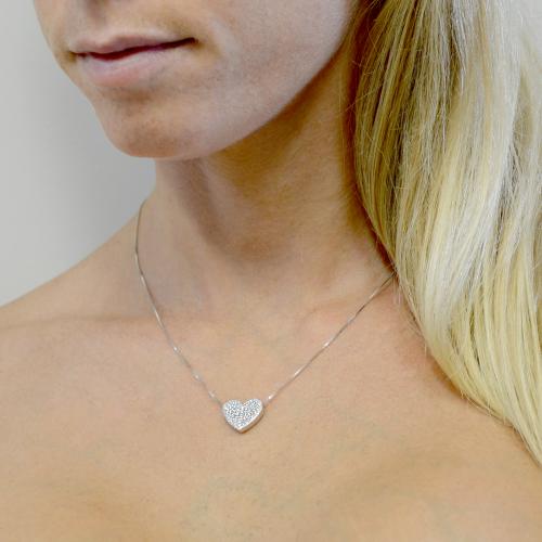 Collana new arrivals cuore diamanti