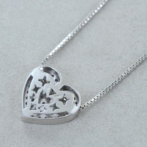 Collana con ciondolo Cuore con Diamanti oltre mezzo carato