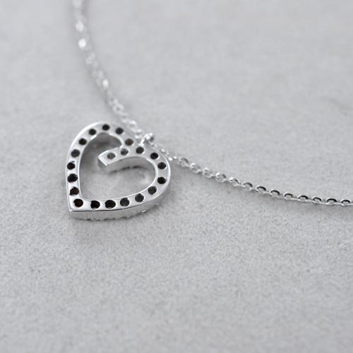Collana a mezzo cuore hot sale