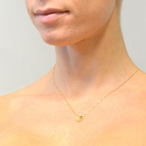 Acquista Collana da donna Cerres in taglio Rotondo 0.4 Carati , Oro Giallo 585 Quarzo Fumé