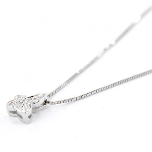 GIROCOLLO con Farfalla in Oro e Diamanti CF01162 :: Orologeria e Gioielleria Sorelle Ronco