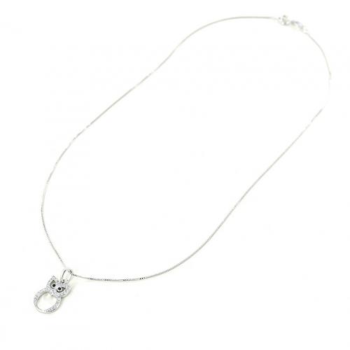 Collana Con Ciondolo A Forma Di Gufo Volante In Argento Sterling - Foto 3