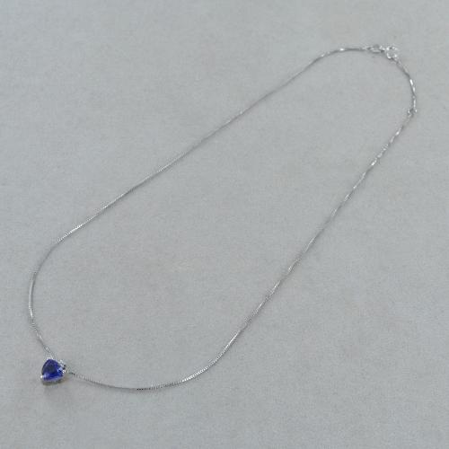 Collana Tanzanite, Pendente in cristallo blu argento sterling, gioielli birthstone dicembre, gioielli gemstone - Italia