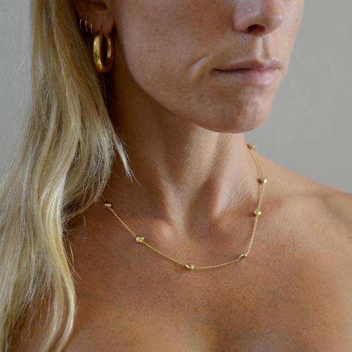 Collana Versari Piccolo cuore con maglia rolò - Paci Gioielli