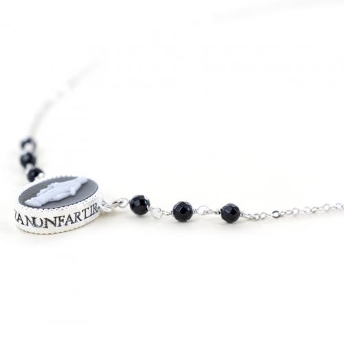 Collana Con Ciondolo Ala Di Papa Francesco – Gioiello Religioso Personalizzabile – Acciaio Inox 50cm – Regalo Cristiano - 2