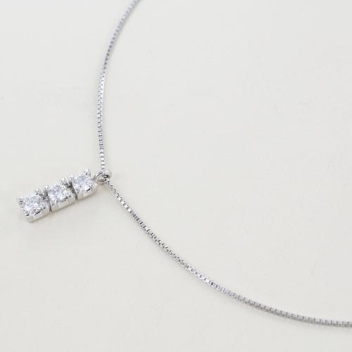 Trilogy collana con diamanti cheap