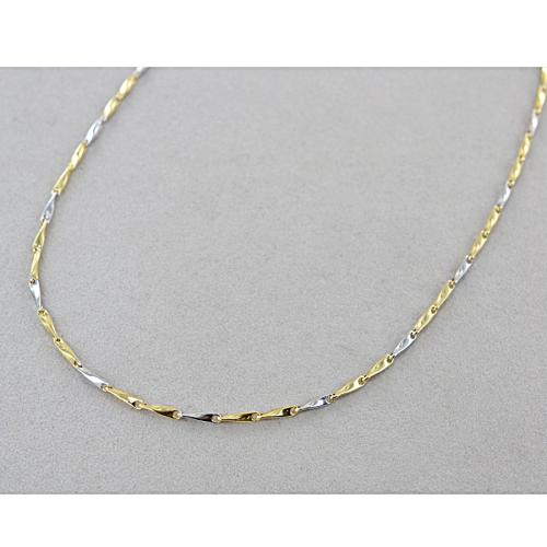Collana Perle Barilotto 5mm Oro Bianco