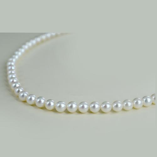 Bracciale Perle Acqua Dolce Bianche Bracciale Perle Akoya Chiusura Con Diamanti In Oro Bianco