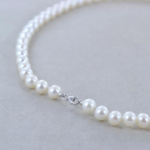 Collier De Perles Baroque White - Perles De 10-11 Mm - Longueur 40 Cm - Neuf Avec Étiquettes
