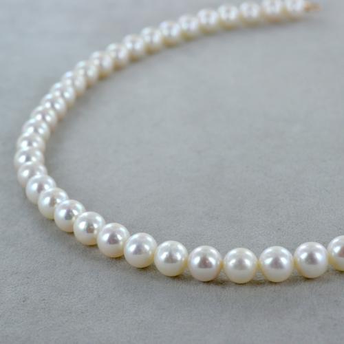 COLLANA IN PERLE Naturale da Donna Bianco Perla di Conchiglia 5 6 8 10