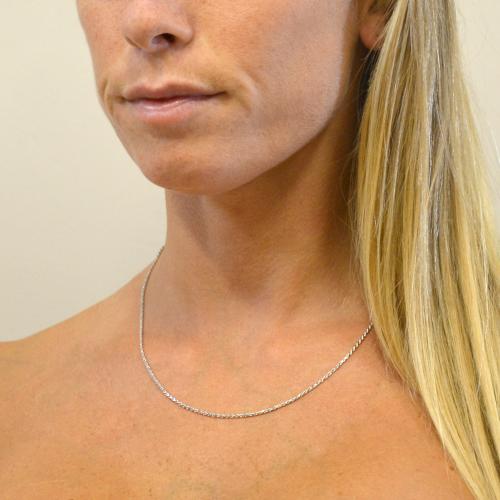 Collana in argento Sterling da 45,7 cm, perfetta per pendenti