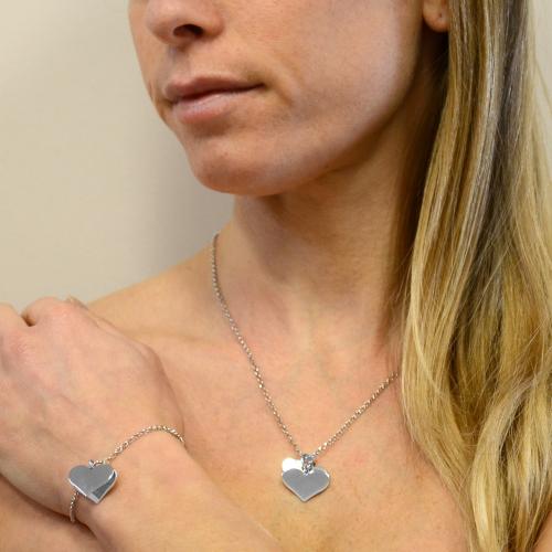Wanda Argento Collana Girocollo Con Stelle In Argento 925 E Zirconi – Regolabile 38-41 Cm, In Confezione Regalo